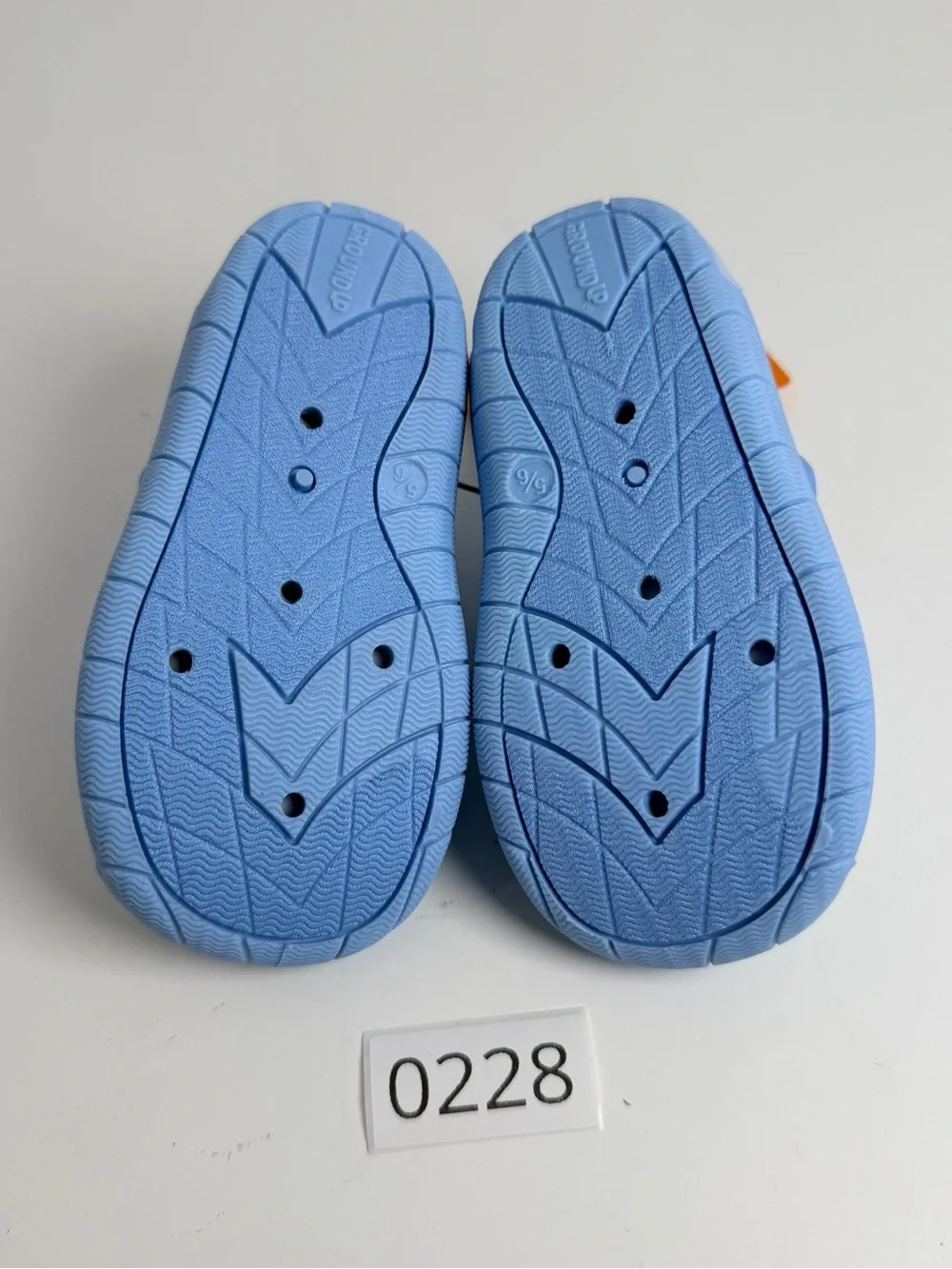 Kids' Light Blue Character Water Shoes with Easy Hook-and-Loop Strap